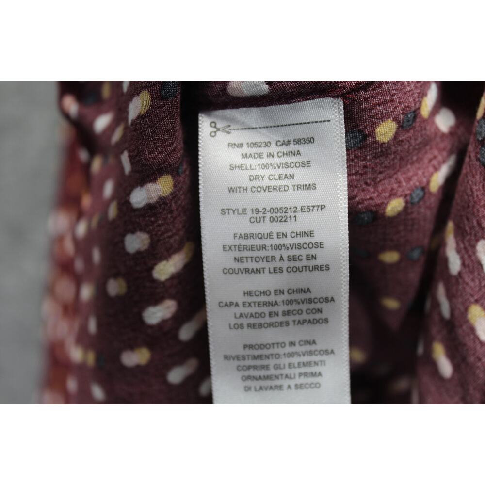 Equipment Medium Button Shirt Lemma Tawny Port Multi Dot Woven Viscose View 5